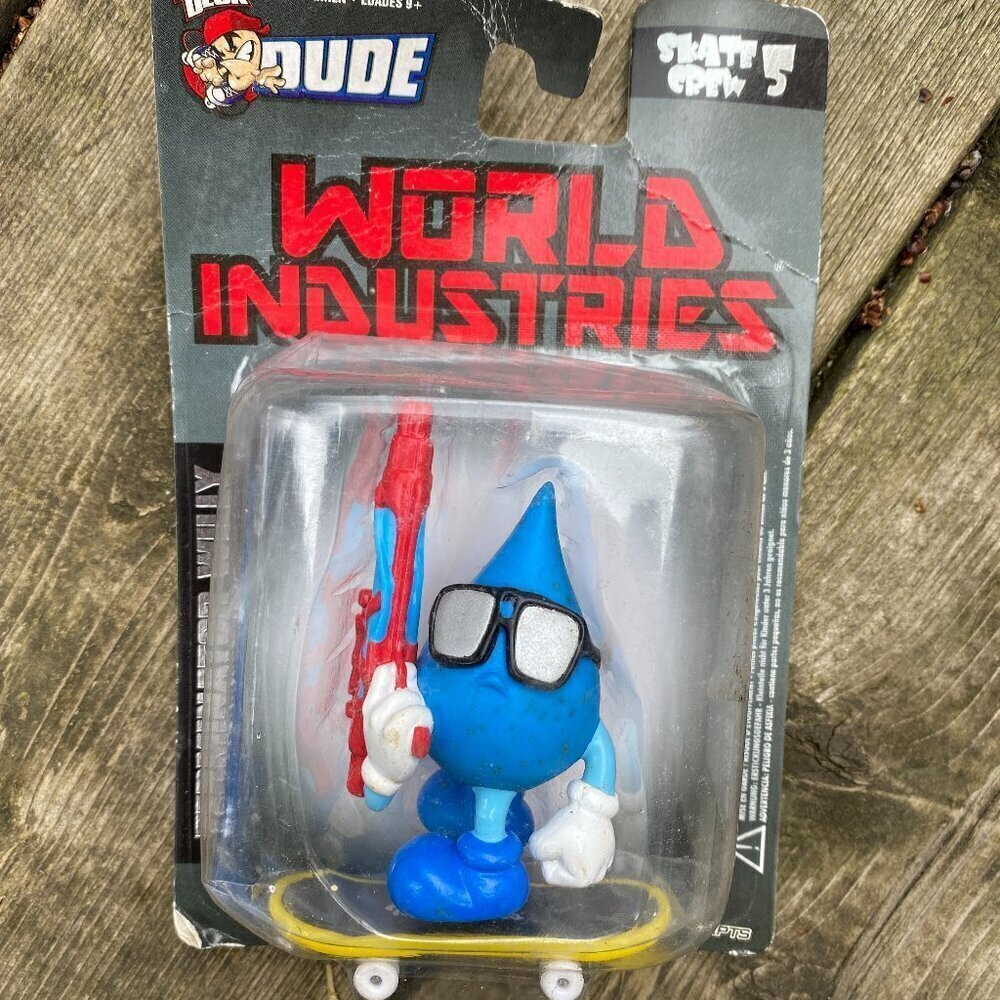 New 2003 Tech Deck Dude World Industries Skate Crew 5 Terminator Wet Willy